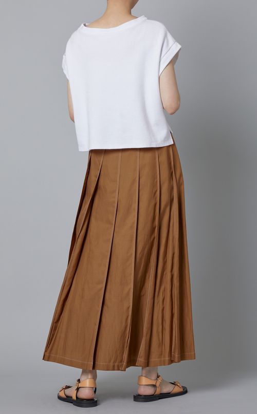 ステッチプリーツスカート