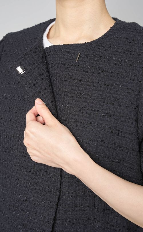 ツイードノーカラージャケット