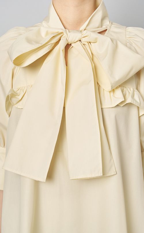 ビッグボウタイチュニックブラウス