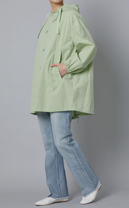 コットンフーディーシャツブルゾン