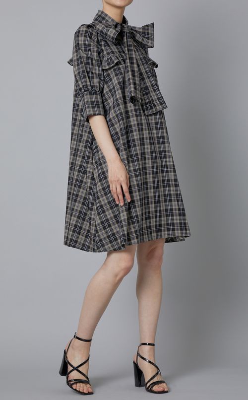 ビッグボウタイチュニックブラウス