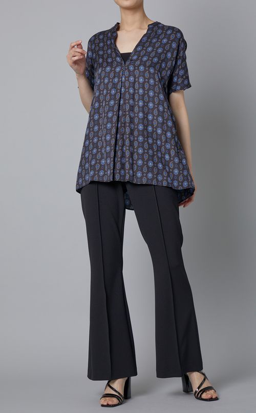 プリントスキッパー半袖プルオーバーシャツ