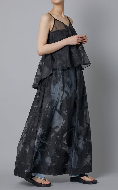 オパールシースルーロングスカート