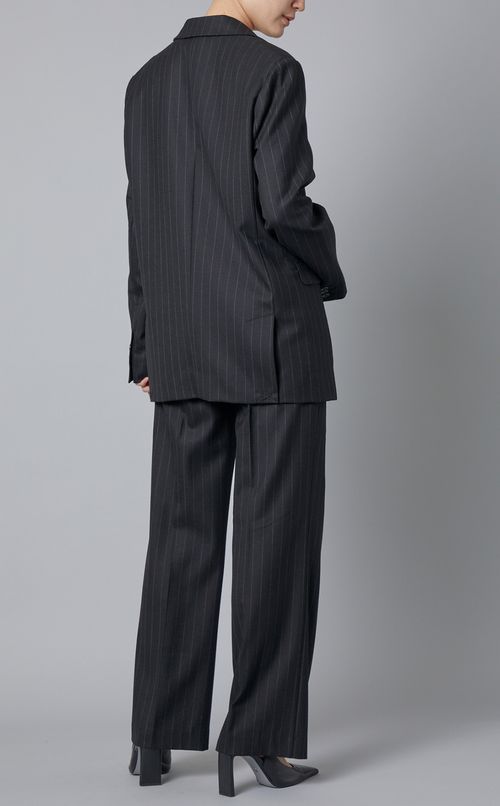 チョークストライプシングルジャケット