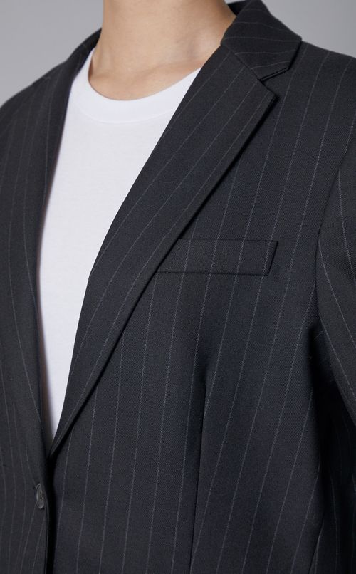 チョークストライプシングルジャケット