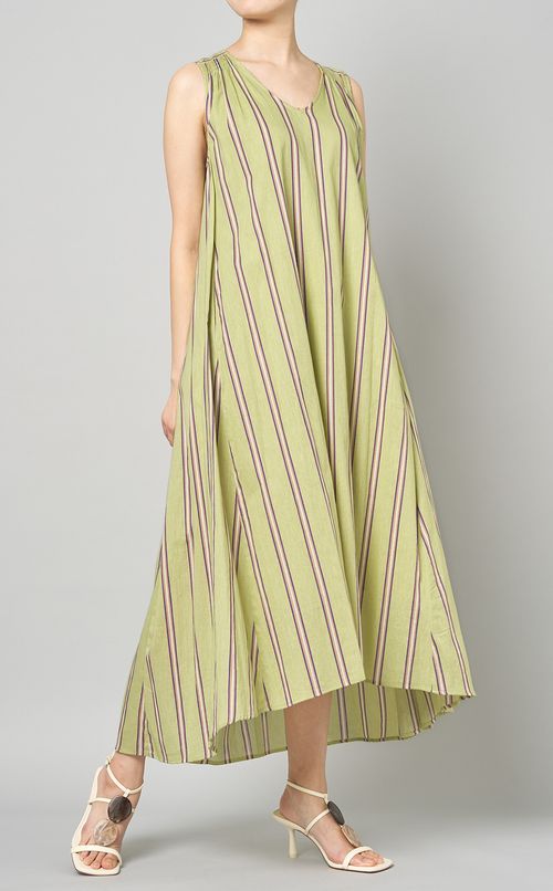 ストライプワンピース