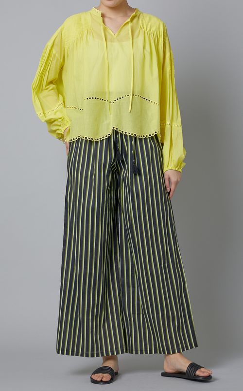 ストライプパンツ