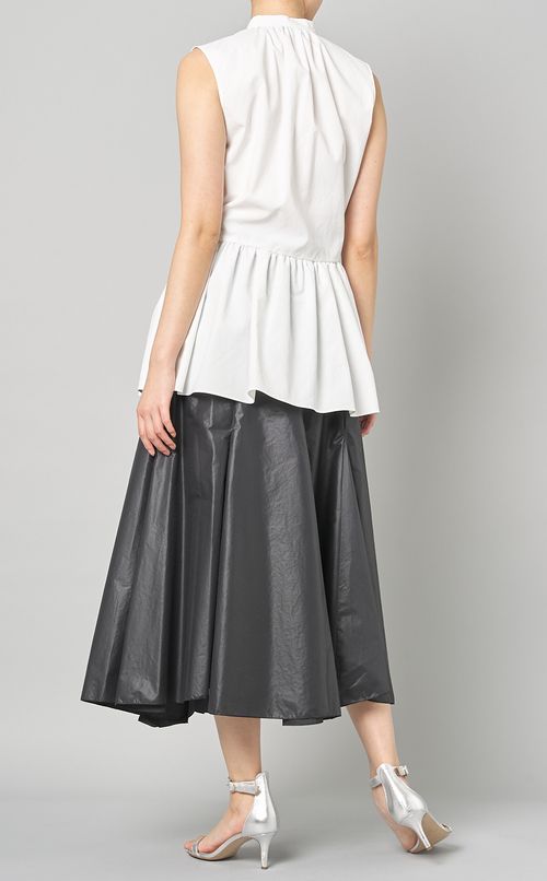 ウエストリボンブラウス