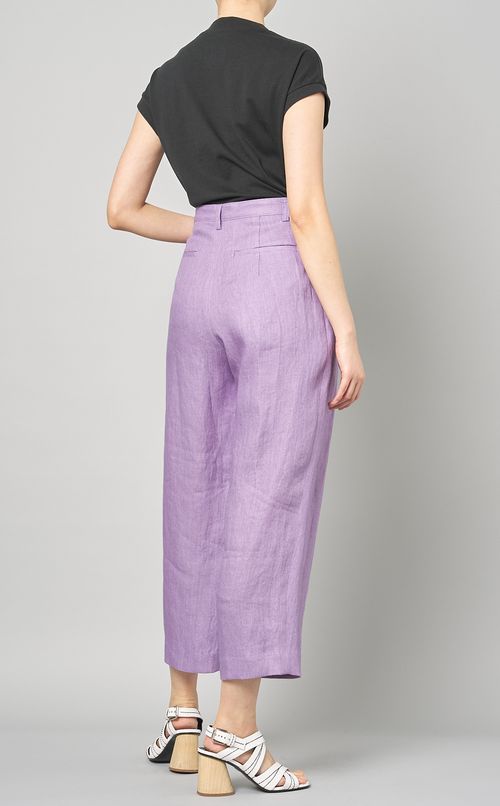 ヘンプツイルタックワイドパンツ