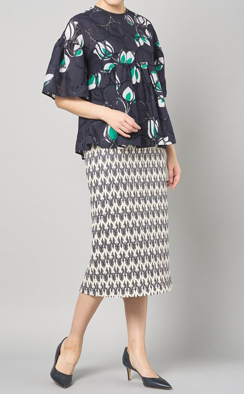 クロストリコットタイトストレートスカート