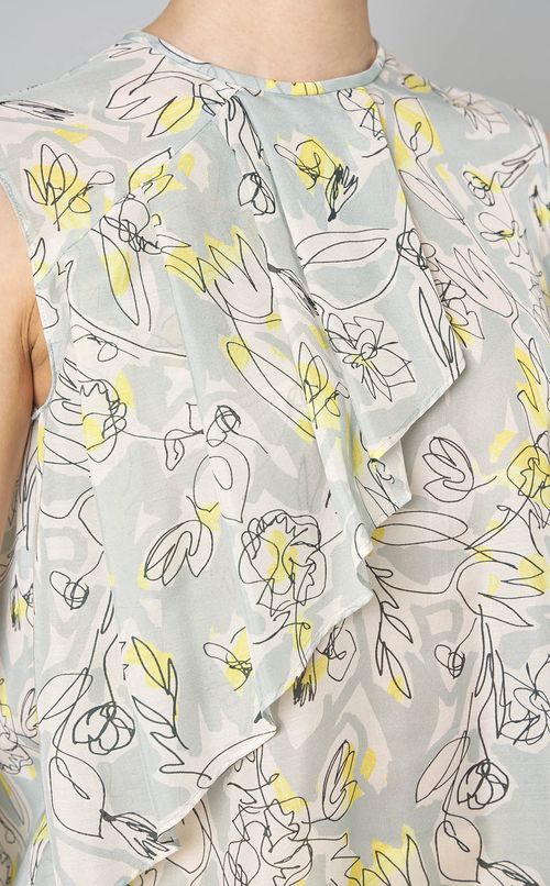 ツルペンフラワーフレアタックブラウス