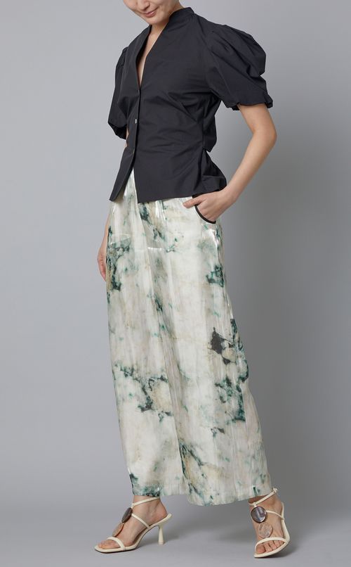 プリントイージーワイドパンツ