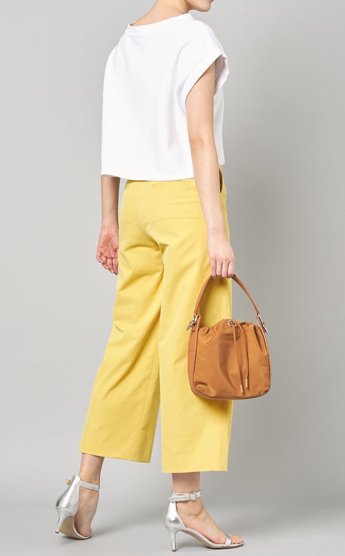 ソリッドナイロンコンビショルダーバッグ