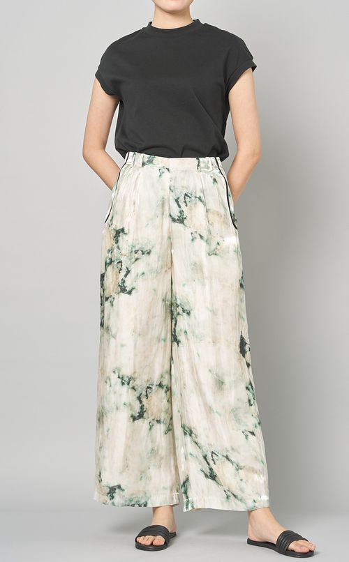 プリントイージーワイドパンツ