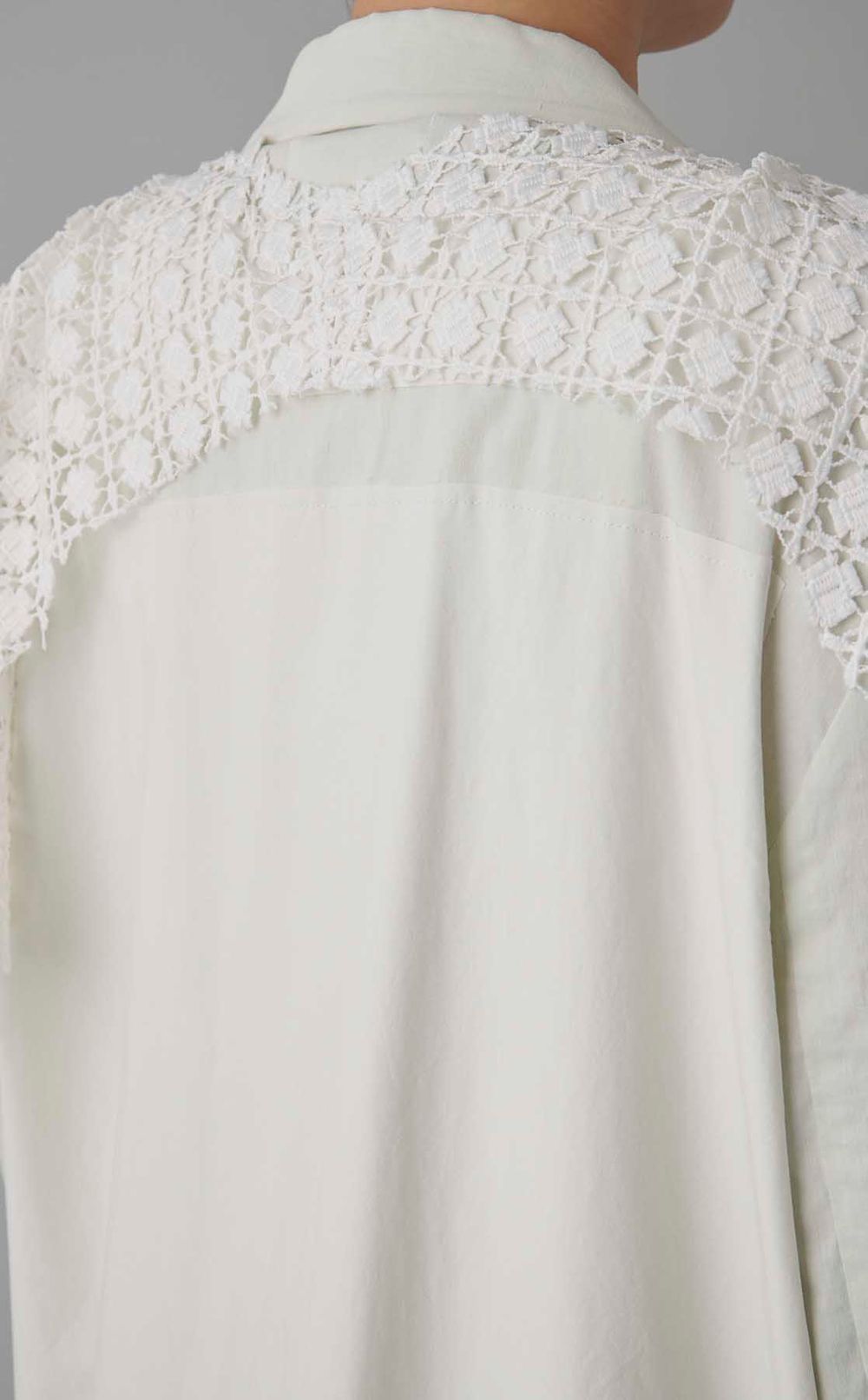 【roop】LACE COMB. COAT