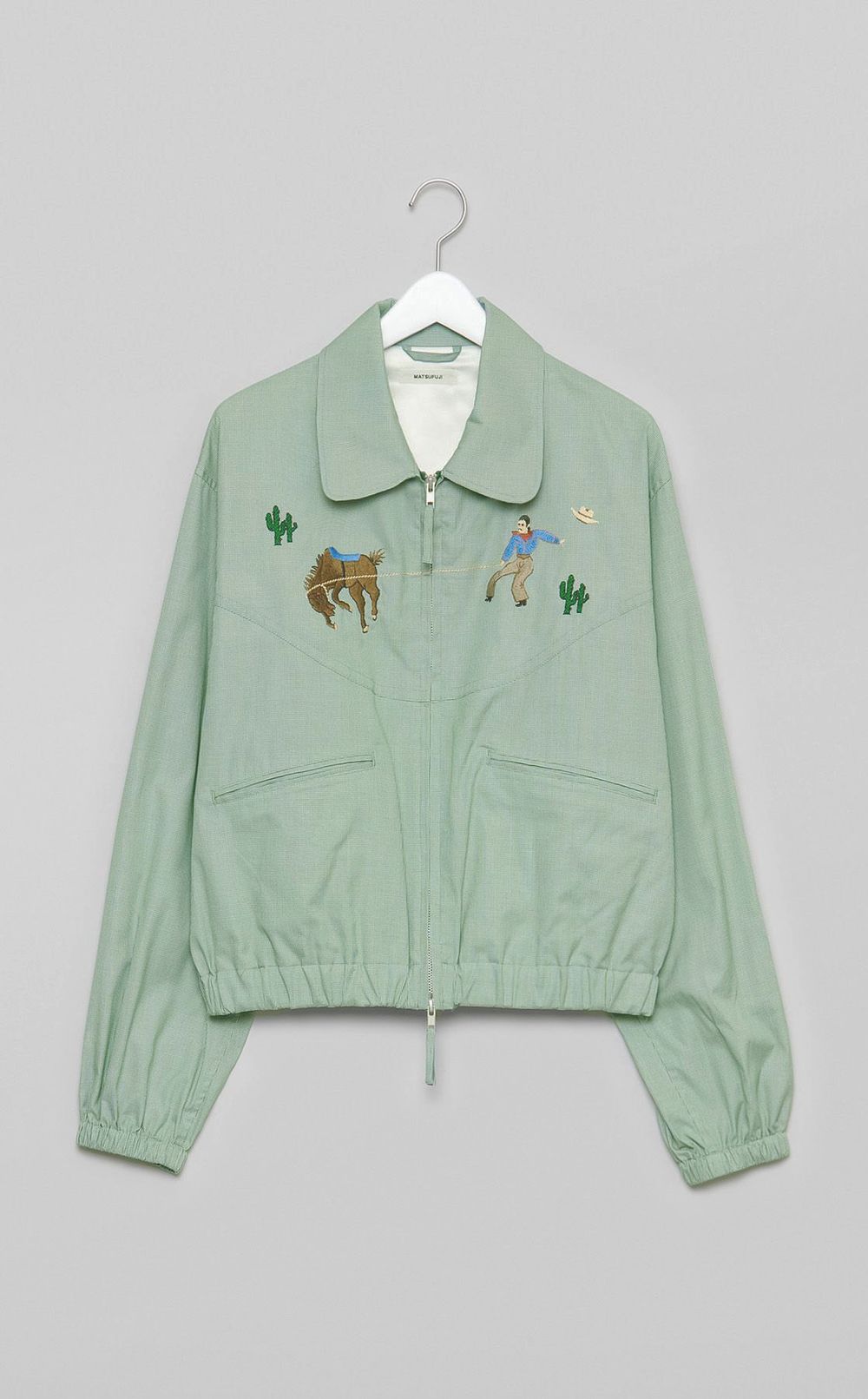 エンブロイダリーギンガムジャケット