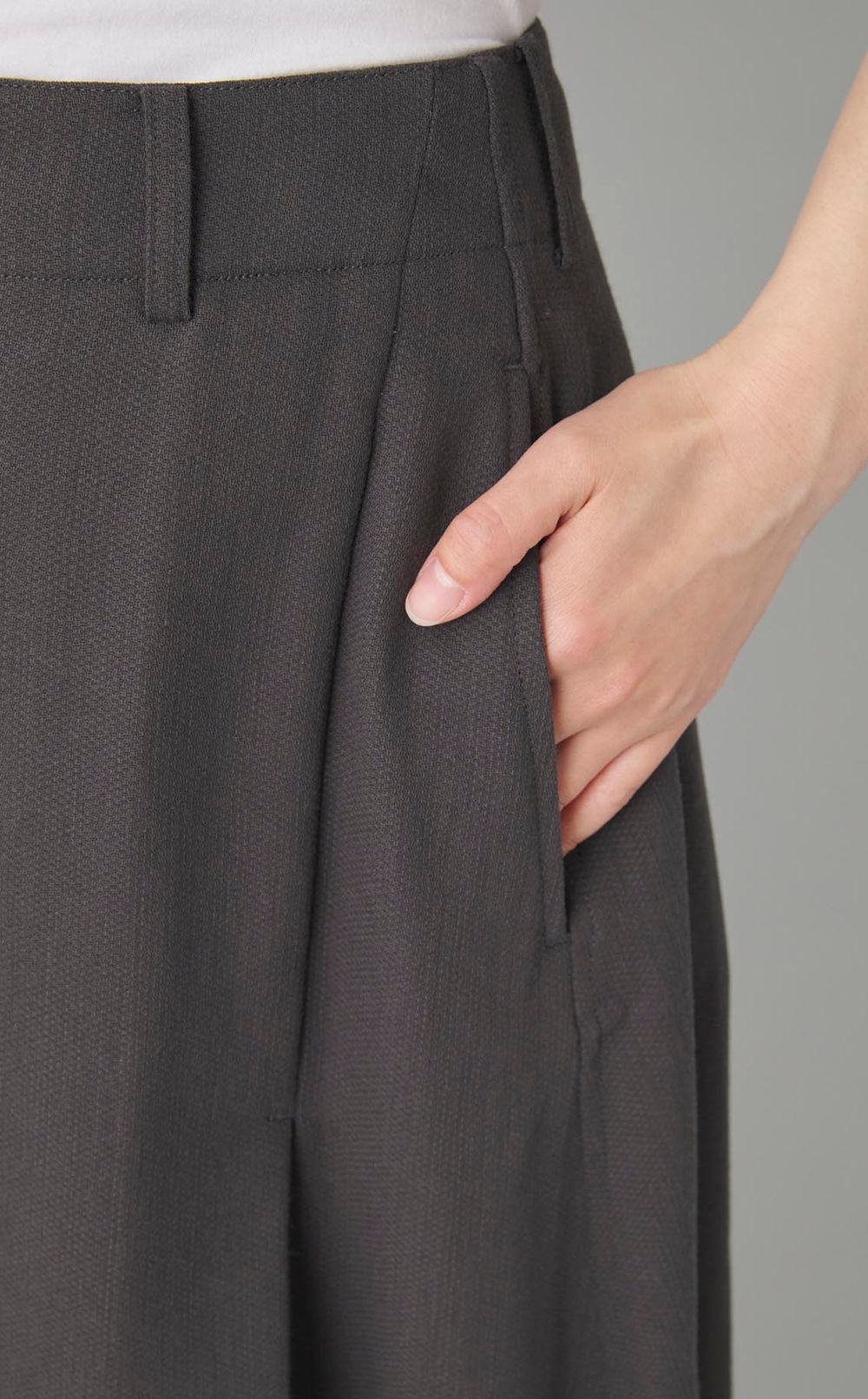 フレアロングスカートパンツ