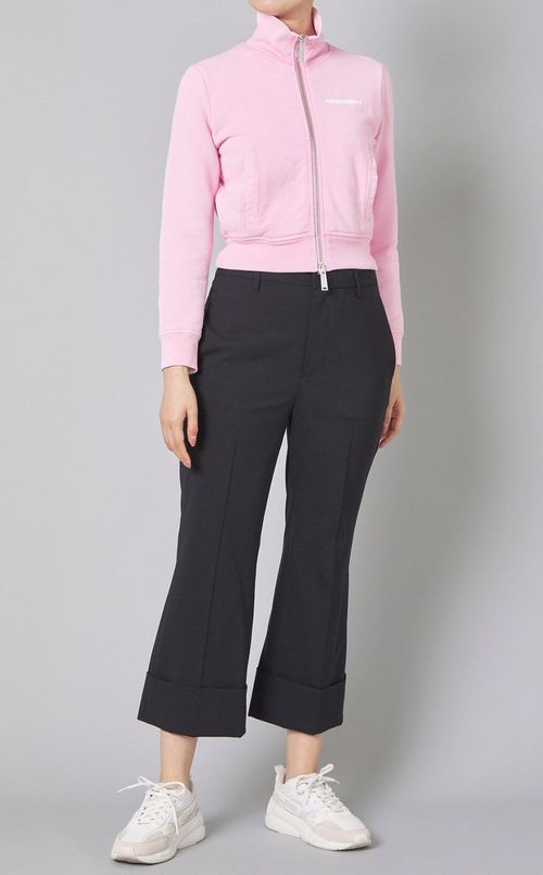 コットンダブルジップスウェット