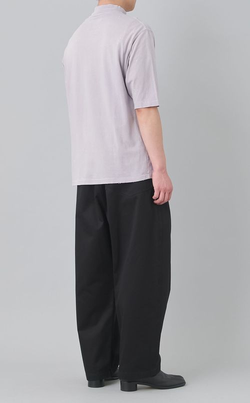 コットンタックワイドイージーパンツ