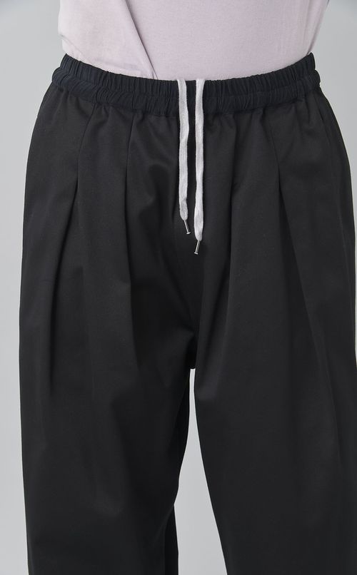 コットンタックワイドイージーパンツ