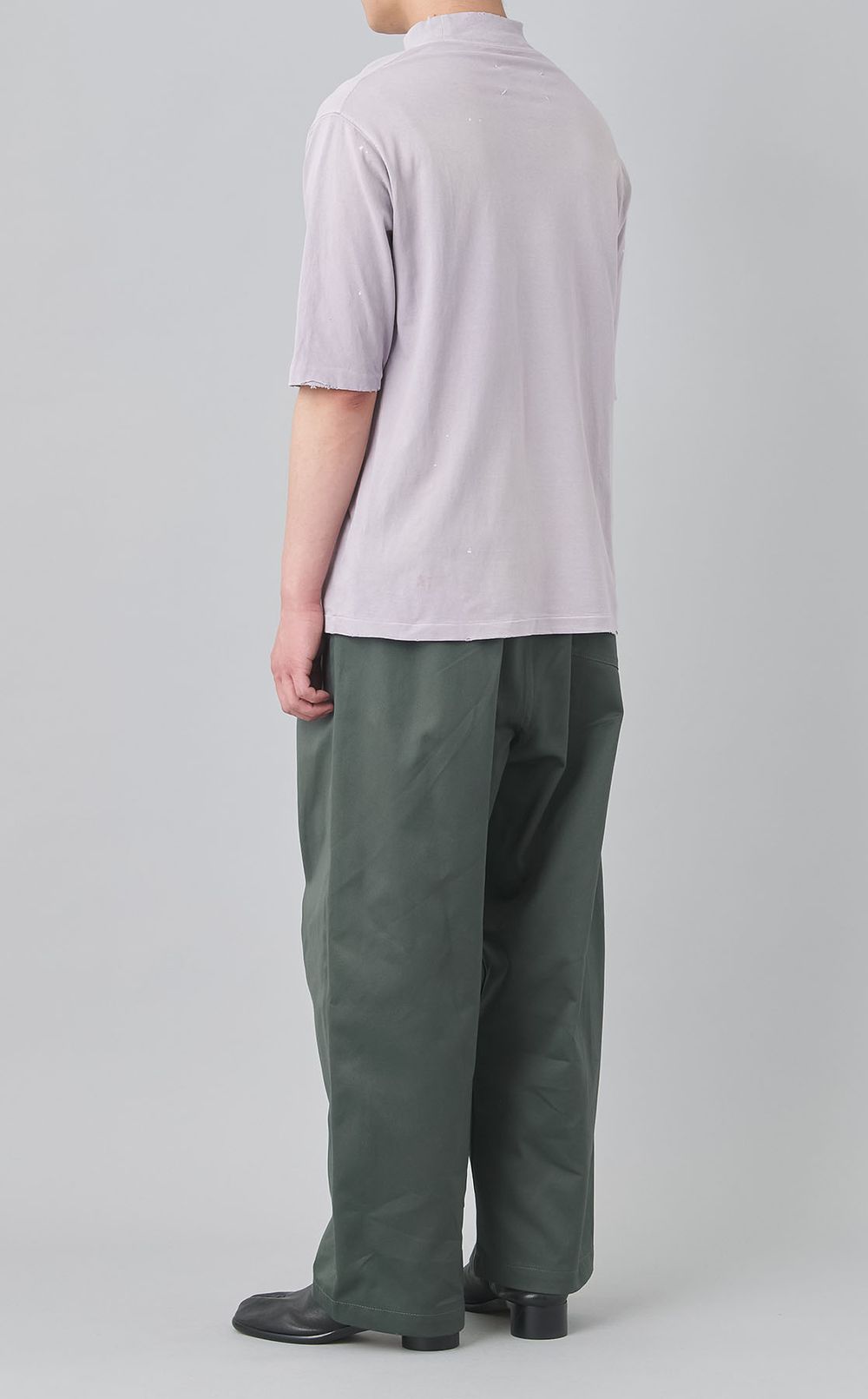 コットンタックワイドイージーパンツ