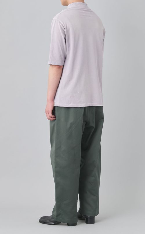 コットンタックワイドイージーパンツ