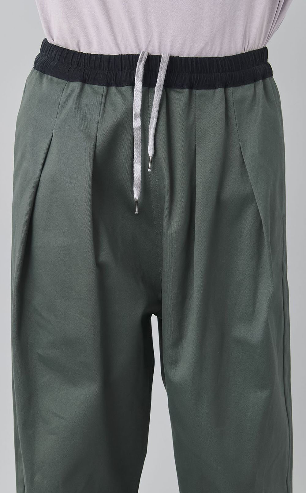 コットンタックワイドイージーパンツ