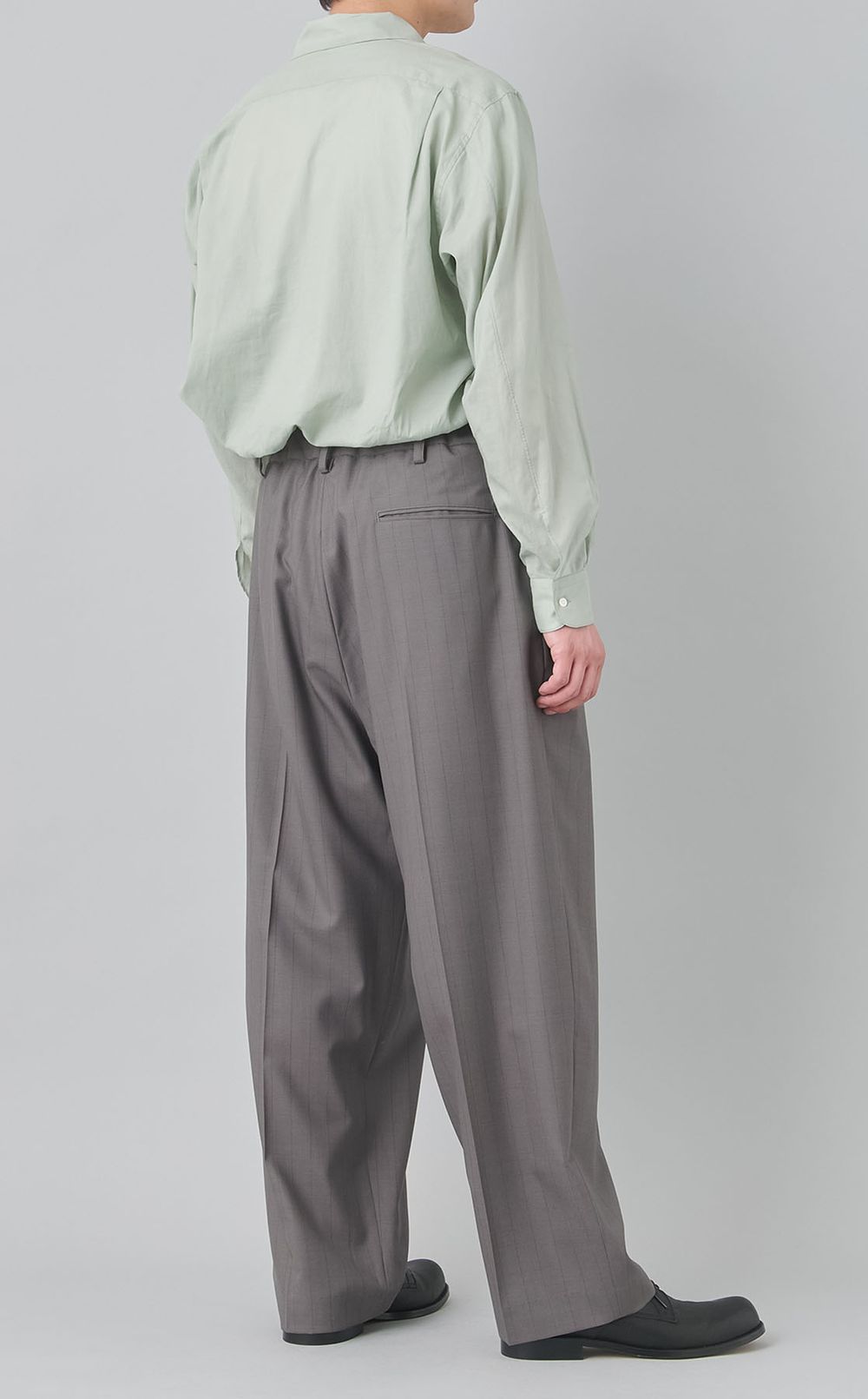 3タックワイドテーパードパンツ