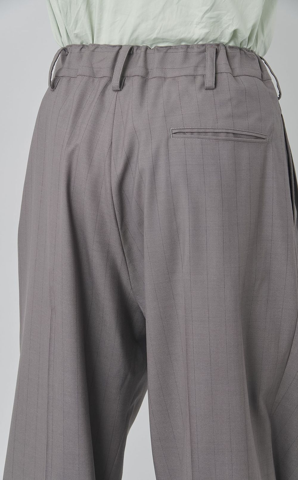 3タックワイドテーパードパンツ