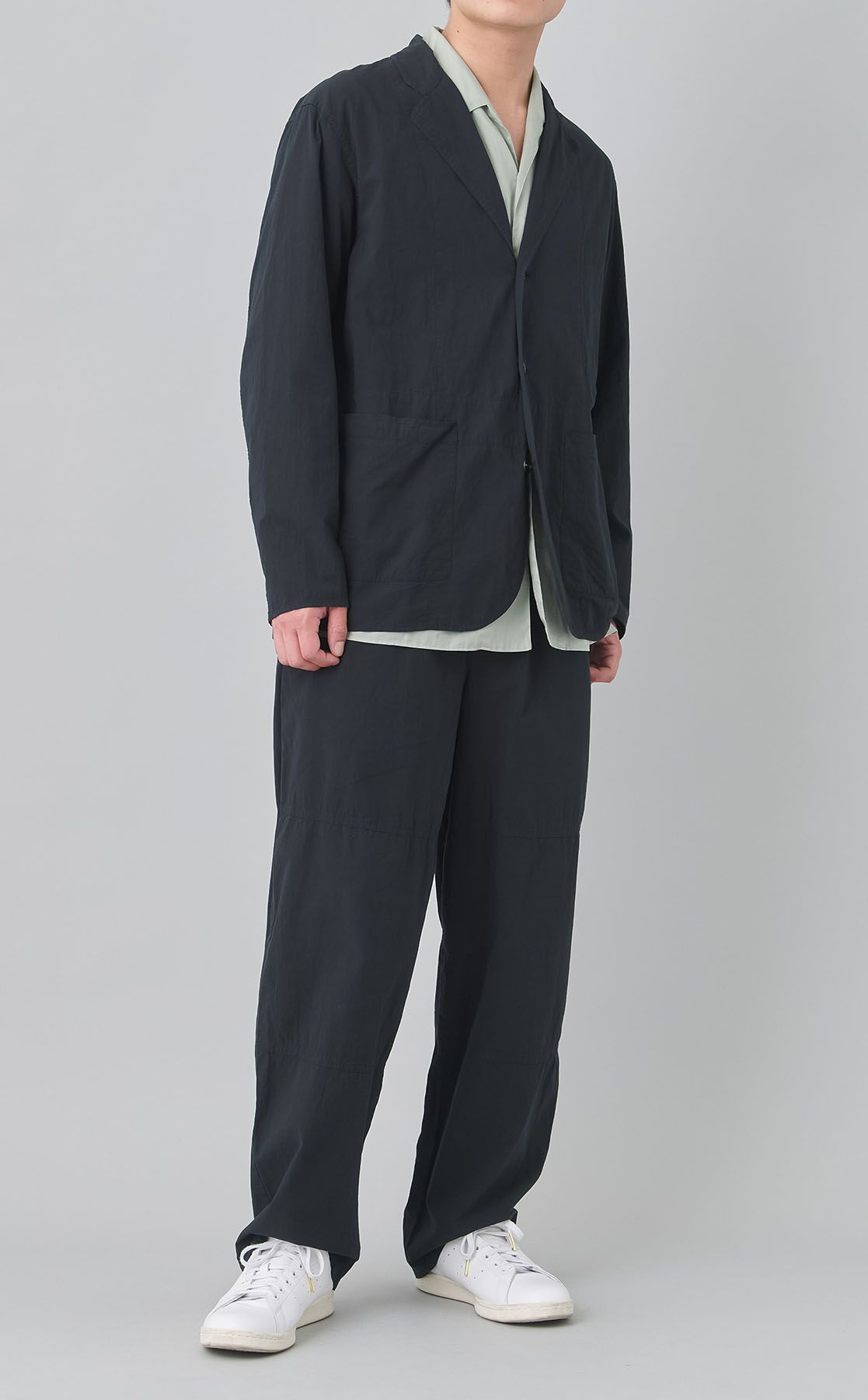 【新品】markaware 25AW イタリアンオープンカラーシャツBlack2 MARKAWARE｜イタリアンオープンカラーシャツ