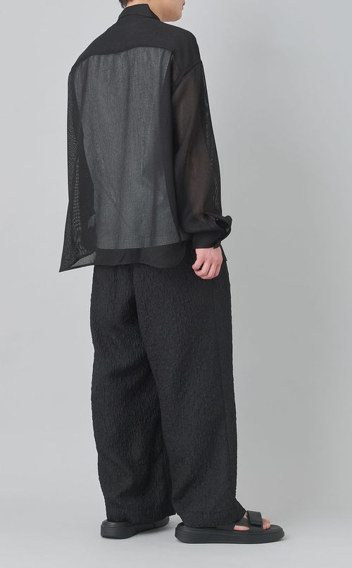 メッシュロングスリーブシャツ