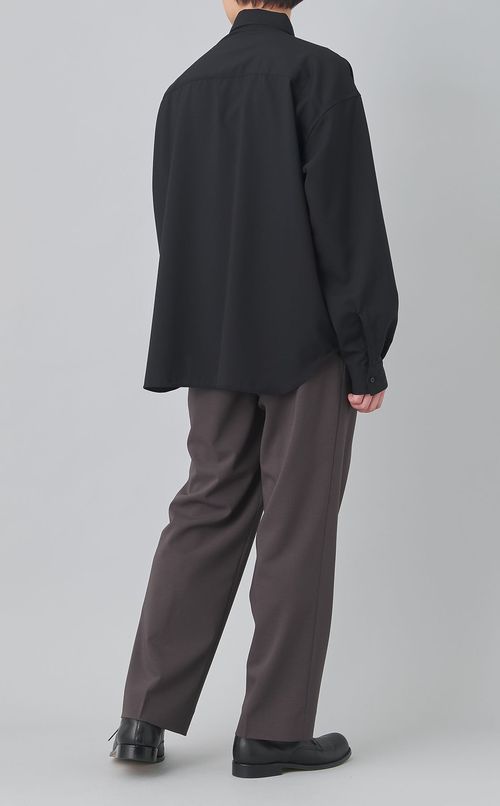 ステッチサマーウールシャツ