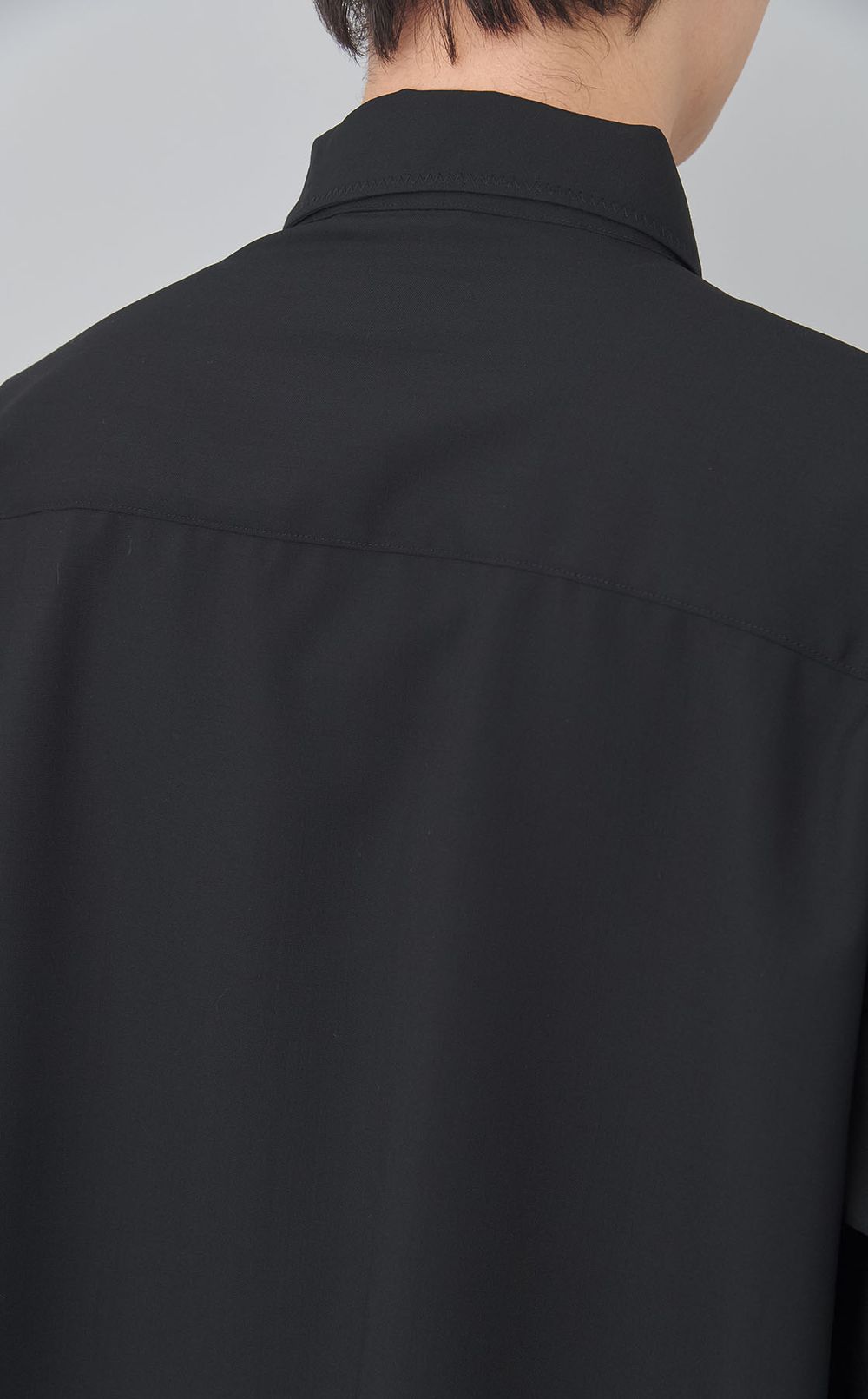 ステッチサマーウールシャツ