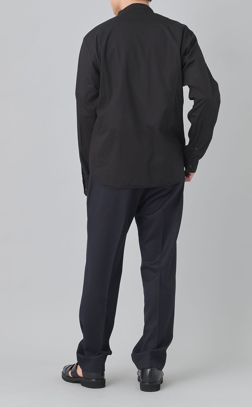 バンドカラーライトシャツ