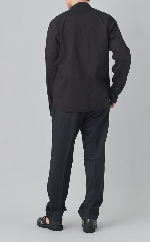 バンドカラーライトシャツ