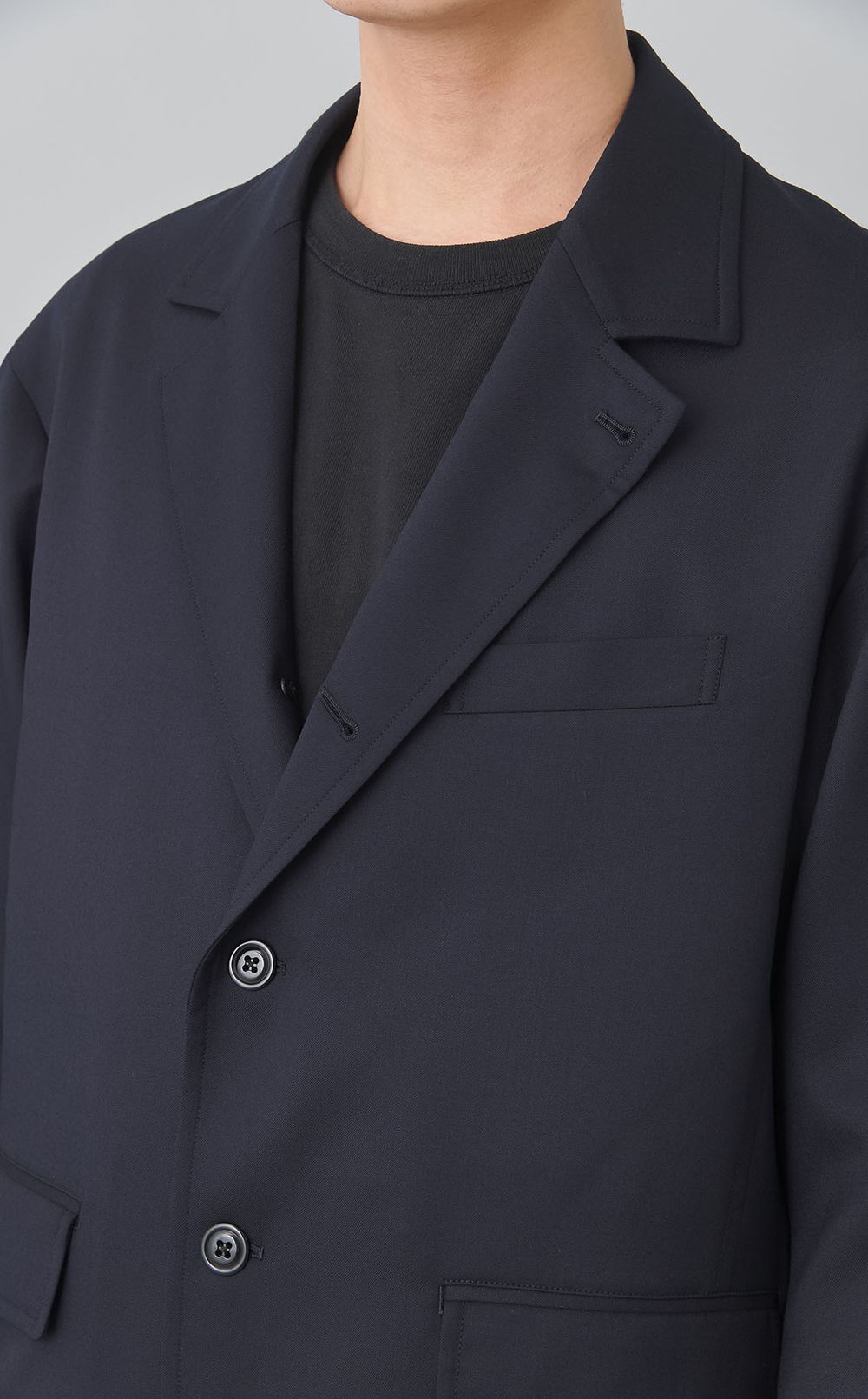 3ボタンテーラードジャケット