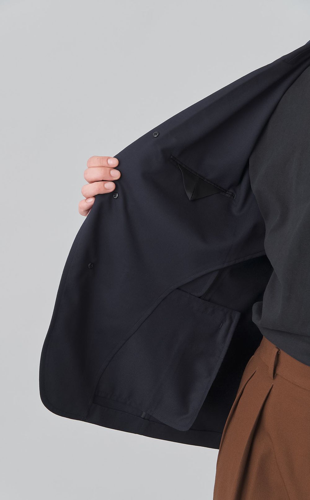 3ボタンテーラードジャケット