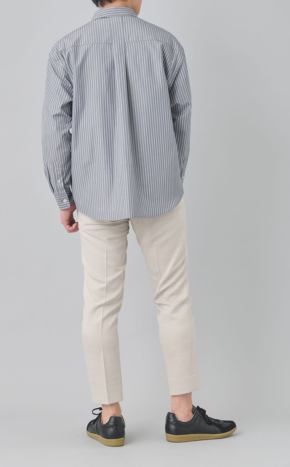 ストライプパッチポケットシャツ