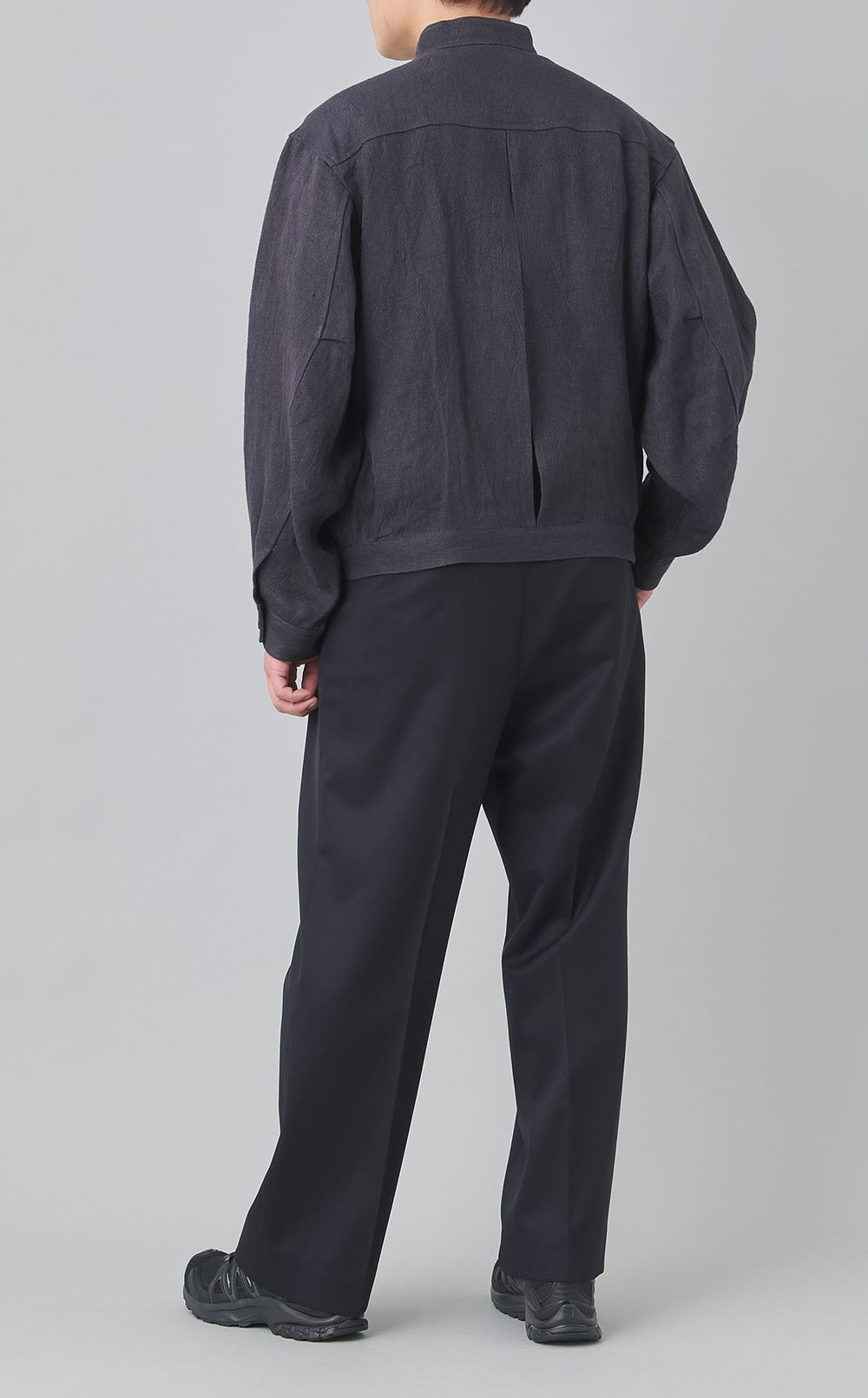 リネンジャカードショートワークブルゾン