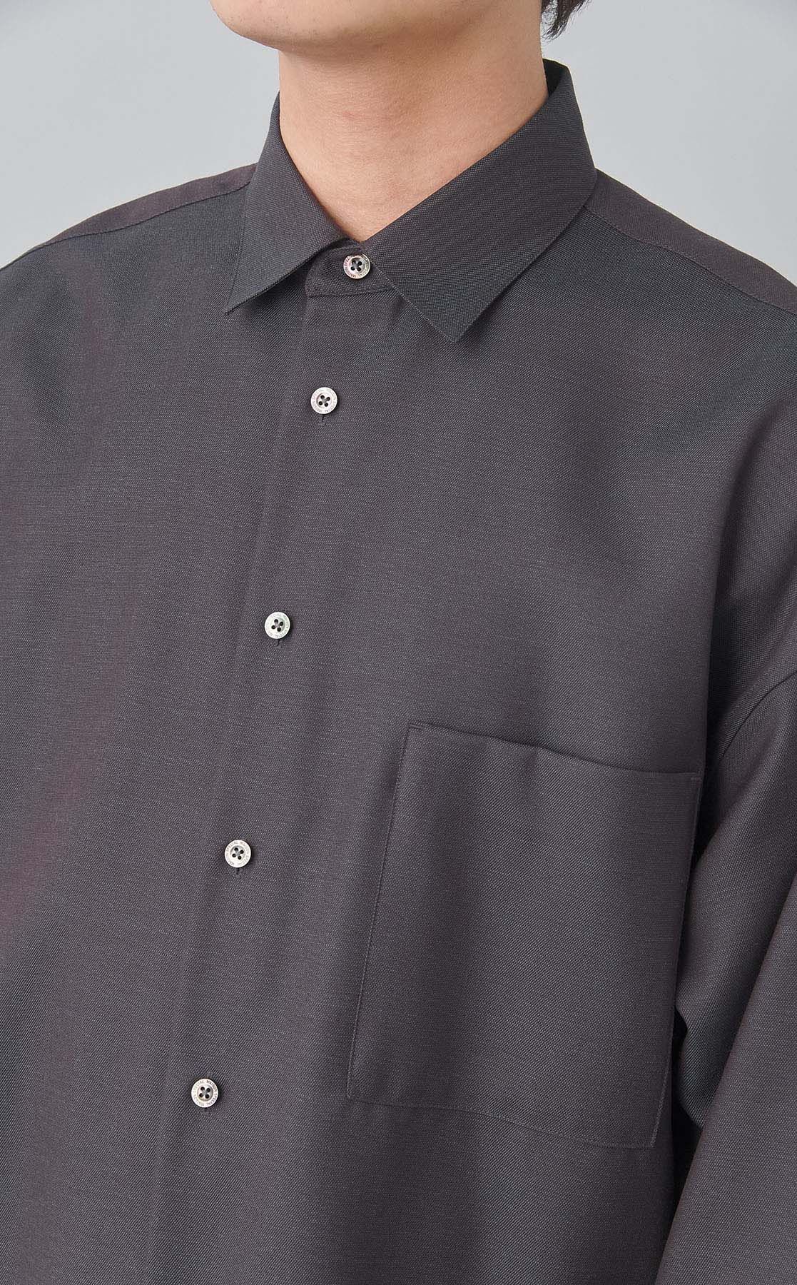 MAISON SPECIAL｜シャンブレーウールシャツ