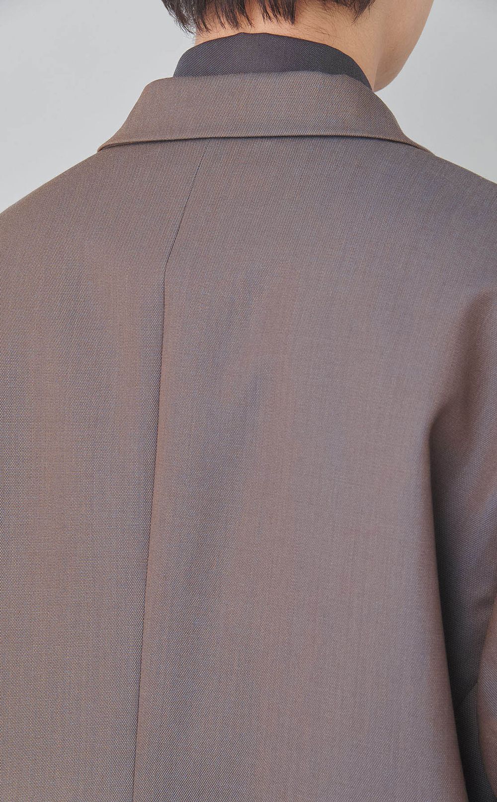 シャンブレーウールダブルジャケット