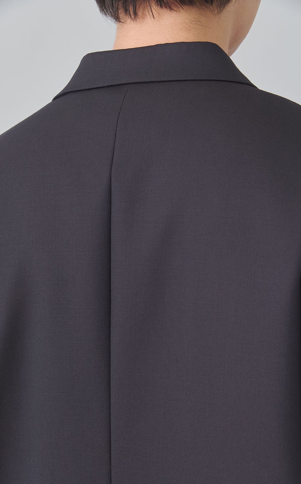 シャンブレーウールダブルジャケット