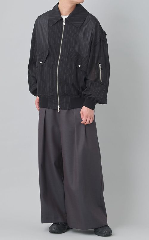 オーバーシルエットフライトジャケット