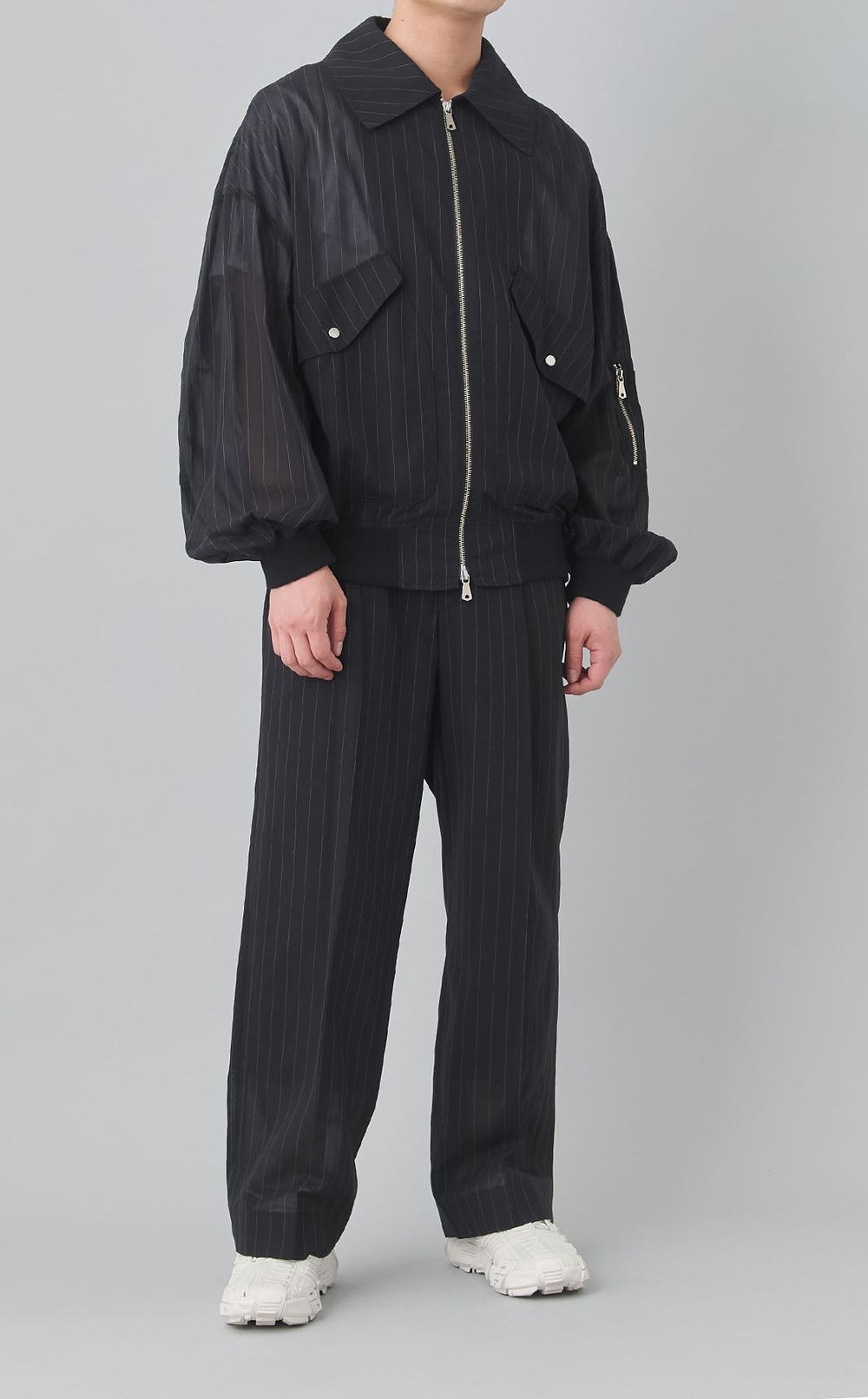 オーバーシルエットフライトジャケット