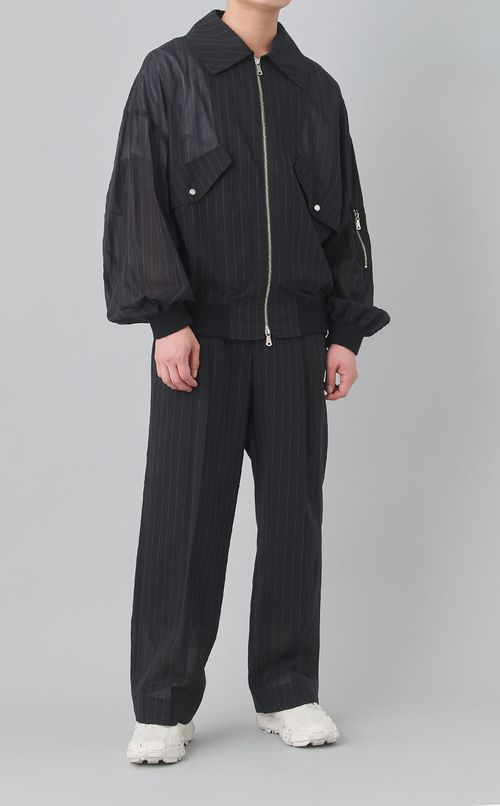 オーバーシルエットフライトジャケット