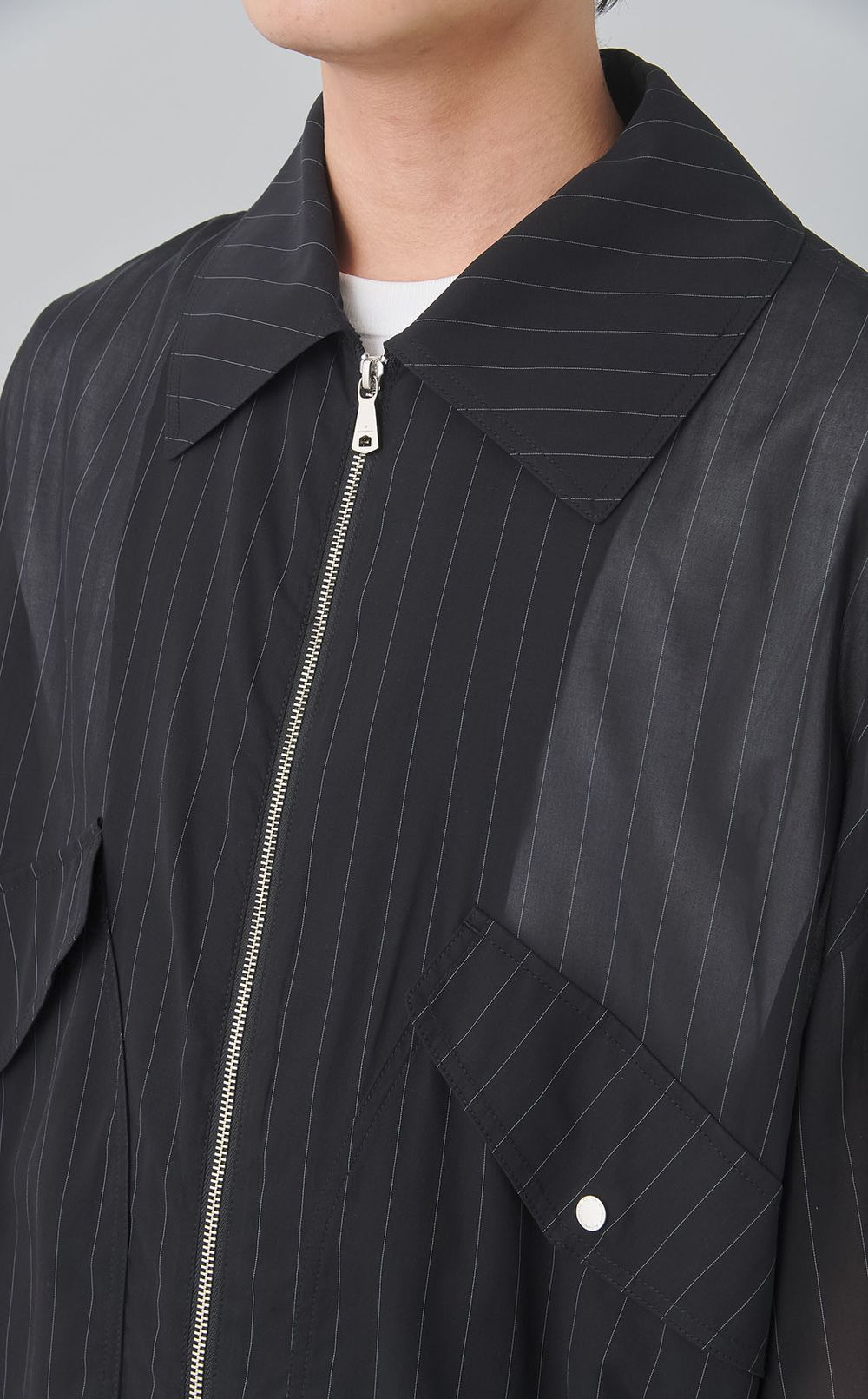 オーバーシルエットフライトジャケット