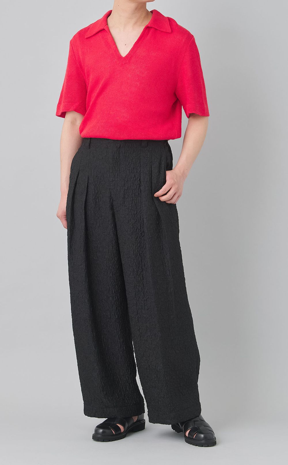 2タックワイドパンツ