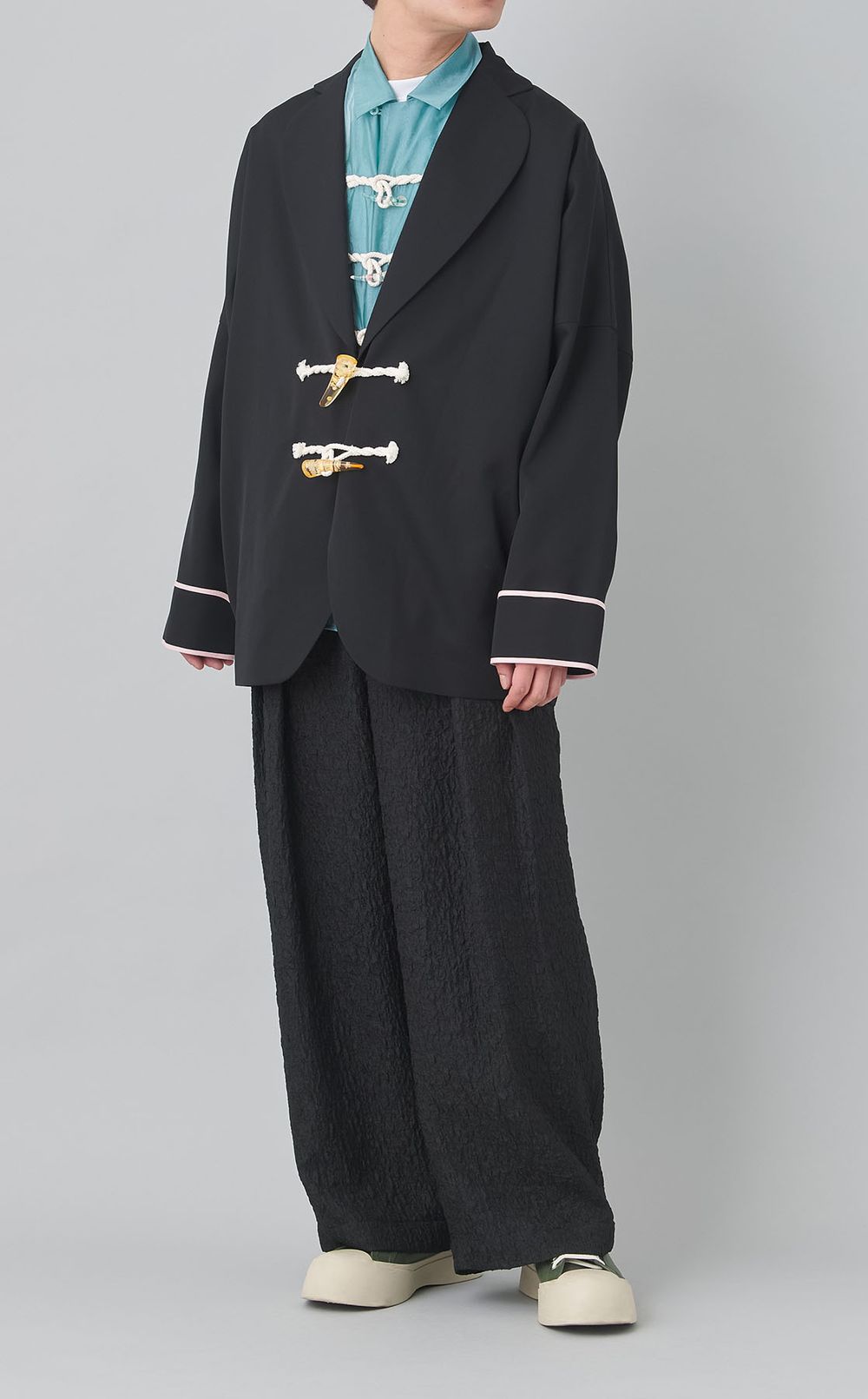 フラワートグルオーガンジーシャツ