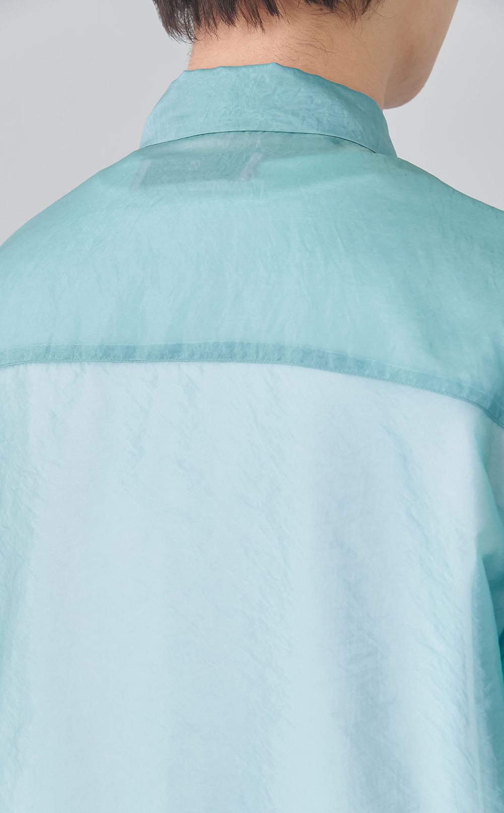 フラワートグルオーガンジーシャツ