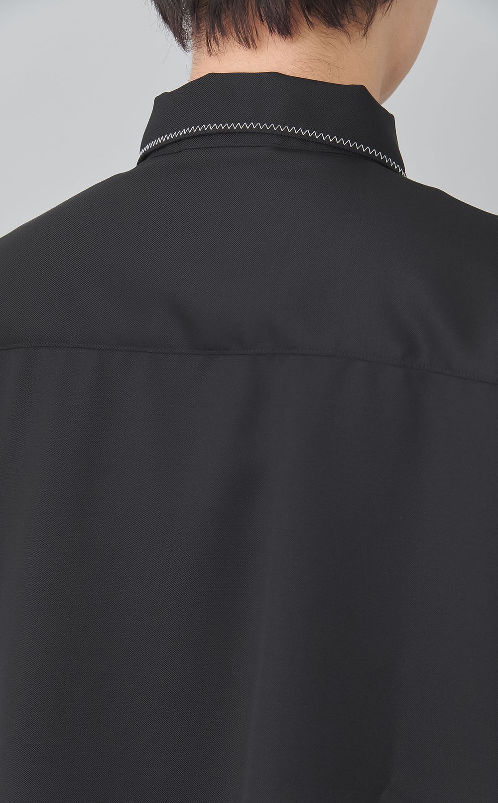 ステッチサマーウールシャツ